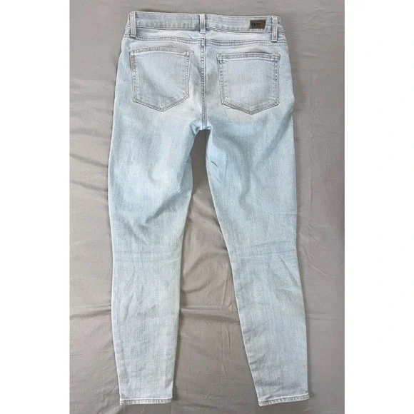 Paige Verdugo Ankle 5-Pocket Stretch Jeans w/ Embroidered Legs. Women's 30, GUC - Picture 4 of 5